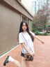 15 MINS2025包包女新款pvc手提包印花休閑單肩斜挎包波士頓包生日禮物 咖色 曬單實拍圖