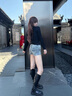 MJ STYLEU領(lǐng)開(kāi)扣修身長(cháng)袖T恤女2025年秋季女裝新款修身顯瘦親膚內搭打底衫 曬單實(shí)拍圖