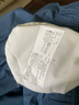 無(wú)印良品（MUJI）男式 水洗 平紋 短褲 純棉全棉 褲子 休閑褲 AED10A3S 煙熏藍色 L 曬單實(shí)拍圖