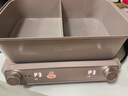 美的（Midea）鈦陶0氟多功能鍋電火鍋不銹鋼蒸鍋鴛鴦火鍋專用鍋超薄速沸多功能一體電鍋煎烤料理鍋DLS332266S 曬單實拍圖