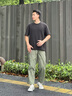 Teenie Weenie Mendw小熊男裝簡(jiǎn)約工裝風(fēng)休閑褲夏季休閑直筒寬松褲子 軍綠色 L 175 曬單實(shí)拍圖