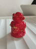 黃色陶瓷豬擺件招財(cái)風(fēng)水吉祥物補(bǔ)角可愛小豬豬客廳玄關(guān)裝飾工藝品 小號(hào)如意豬  無底座 紅瓷描金1件 曬單實(shí)拍圖