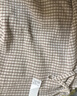 無印良品（MUJI）女式 經(jīng)編泡泡紗 吊帶背心 女士女款女裝 25年夏季細肩帶FCA65C5S 米色格紋 L (165/88A) 曬單實拍圖