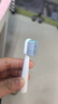 嚴(yán)迪正畸專用低頻電動牙刷寬頭  牙齒矯正期整牙戴牙套托槽專用青少年 電動牙刷刷頭 6支裝 （正畸凹頭） 曬單實拍圖
