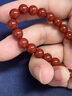 吉千年南紅瑪瑙手串單圈手鏈南紅8mm手串本命年滿肉柿子紅 七夕禮物 南紅8mm 曬單實(shí)拍圖