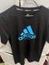 阿迪達(dá)斯 （adidas）短袖男春夏跑步休閑運(yùn)動(dòng)服圓領(lǐng)健身速干T恤 黑藍(lán)JUDO M  曬單實(shí)拍圖
