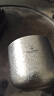 SILVERANT銀蟻純鈦茶杯主人杯單杯定制茶碗品茗杯雙層防燙功夫茶具戶(hù)外家用 鈦晶主人杯 曬單實(shí)拍圖