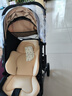babyboat貝舟B5嬰兒車雙向輕便折疊高景觀新生寶寶可坐躺0-3歲遛娃手推車 5代 雅致咖+3D護脊坐墊 曬單實拍圖
