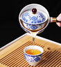 君莊逍遙泡茶壺360度旋轉旅行茶具套裝家用車(chē)載功夫茶杯便攜式泡茶器 青花福逍遙壺（一壺四杯） 170ml 曬單實(shí)拍圖