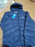 asics亞瑟士童裝25年冬季兒童柔軟舒適三防輕量保暖羽絨服【高充絨量】 藏青色 清潔度1000-鴨絨 170 充絨量109.2g 曬單實(shí)拍圖