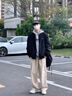 回力外套男春秋季戶(hù)外沖鋒衣休閑夾克男美式飛行衣服男裝黑色XL 曬單實(shí)拍圖