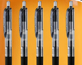 uni三菱 uni-ball UMN-105按動黑色中性筆高顏值0.5黑筆簽字筆商務(wù)學生考試水筆水性筆套裝 12支 曬單實拍圖