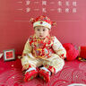 寶寶周歲禮服男女寶百天生日抓周套裝國風(fēng)唐裝冬款加厚棉服拜年服 冬款(紅色大龍夾棉套裝) 加厚 送帽子+襪子+流蘇 66 建議身高58-66體重11-14斤 曬單實(shí)拍圖