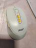 宏碁（acer）無線鼠標藍牙可充電辦公靜音便攜人體工學雙模適用于蘋果惠普華為筆記本臺式電腦ipad通用外設 暖白-靜音按鍵【無線藍牙雙?！?曬單實拍圖