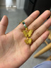 中銀億金花絲蝴蝶黃金項鏈女古法足金吊墜掛墜生日情人節(jié)禮物送女友老婆 古法花絲蝴蝶吊墜+足金鏈【金重約5.2g】 曬單實拍圖