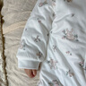 巴拉巴拉童裝嬰兒連體衣新生兒寶寶衣服冬裝哈衣爬服加厚男童女童嬰童衣服 白紫色調00317 80cm 曬單實拍圖