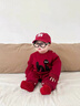 迪士尼（Disney）寶寶春裝新款嬰兒衣服超萌可愛幼兒連體衣春季長(zhǎng)袖小月齡外出爬服 紅色【單層】 66cm (建議5-14斤) 曬單實(shí)拍圖