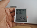 得力（deli）室內(nèi)電子溫濕度計/表辦公家用壁掛桌面嬰兒房辦公用品兒童老人生日禮物帶時間+表情顯示LE517 曬單實拍圖