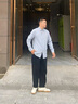勁霸男裝（K-Boxing）【3A抗菌】秋冬遠(yuǎn)紅外發(fā)熱長(zhǎng)袖襯衫NAXN3632 微霧蘭 L 曬單實(shí)拍圖