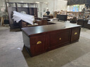 軒仕居新中式老板桌實(shí)木大班臺烏金木董事長(cháng)總裁辦公桌辦公家具經(jīng)理桌子 曬單實(shí)拍圖