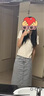 絲柏舍短袖針織衫2025夏裝新款女裝時(shí)尚簡(jiǎn)約翻領(lǐng)套頭短款上衣 曬單實(shí)拍圖