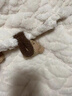 貓人（MiiOW）珊瑚絨睡袍女冬長(zhǎng)款睡冬季加厚加絨三層夾棉襖法蘭絨秋冬款套 52101杏色【配夾棉褲】 XL(推薦120-140斤) 曬單實(shí)拍圖