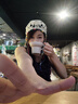 JIOESC鏤空帽子女針織帽波西米亞花朵流蘇鏤空民族風(fēng)套頭帽手工針織帽子 米白色【彩色小糖豆】針織花朵 曬單實(shí)拍圖