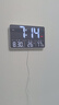 漢時(shí)（Hense）WiFi自動(dòng)對時(shí)大屏電子時(shí)鐘家用掛鐘客廳掛墻鐘表創(chuàng  )意臺鐘HW600 白框白字（常規版） 曬單實(shí)拍圖