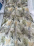 Olrain歐芮兒新中式連衣裙女夏季女裝國風(fēng)茶歇收腰印花裙子 青綠色 XL 曬單實(shí)拍圖