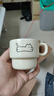 新款疊疊杯可愛(ài)卡通貓咪創(chuàng)意陶瓷馬克杯學(xué)生家用宿舍咖啡陶瓷杯 奶油色 1個(gè) 280ml 原創(chuàng)小貓疊疊杯 曬單實(shí)拍圖