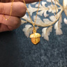 世紀(jì)緣黃金吊墜女小寶劍福瑞寶物龍紋足金墜子守護(hù)送女友生日禮物 3.62g【贈(zèng)金色925銀鏈】 曬單實(shí)拍圖