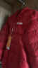 雪中飛兒童羽絨服輕薄保暖外套2025新款男女童裝秋冬季上衣 冰酒紅 150 曬單實(shí)拍圖