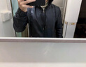 羅蒙（ROMON）春秋款皮衣男款外套連帽冬裝帶帽青年男士皮夾克冬季加絨加厚 黑色 春秋季-偏小半碼 XL 曬單實(shí)拍圖