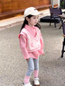 G.DUCK KIDS小黃鴨童裝女童套裝春秋季新款兒童衣服女休閑吊帶三件套俏皮簡(jiǎn)約 粉色 120 建議5~6歲（110-120cm） 曬單實(shí)拍圖