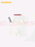 DUUDUU新生兒夏季純棉衣服周歲寶寶短袖連體衣嬰兒外出哈衣 白  90cm  曬單實拍圖