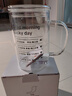 雅集耐熱玻璃杯大容量男女辦公家用豪飲杯1000ml帶印花lucky day水杯 曬單實拍圖