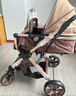 ANGI BABY嬰兒推車可坐可躺嬰兒車輕便折疊新生兒減震高景觀雙向兒童手推車 輕奢香檳金【一鍵收車+四輪EVA】 曬單實拍圖