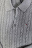 TOMMY HILFIGER25新款秋冬男裝純棉休閑通勤小繡標(biāo)絞花肌理POLO針織衫40185 灰色P91 L （推薦：150-165斤） 曬單實(shí)拍圖