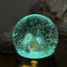 赟婭禮物雪花水晶球八音盒生日禮物情人節(jié)送女生音樂盒下雪桌面擺件 旋轉木馬-愛之永恒-藍牙款 曬單實拍圖