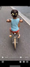 Montresor萌獸兒童自行車男孩女孩中大童3-6歲8-12歲腳踏單車 橄欖綠 14寸 曬單實拍圖