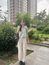 CinvaiKrose【趙昭儀同款】包包女包2025新款手提保齡球斜挎包教師節(jié)禮物生日 咖啡色【送女友老婆女生禮物走心】 曬單實(shí)拍圖