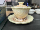 貝柚「漸變」結(jié)晶冰花陶瓷旅行茶具三才蓋碗斗笠杯功夫茶具收納便攜包 茶色-1蓋碗+2斗笠杯+便攜包 曬單實(shí)拍圖