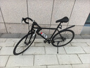 WELLCLS公路自行車(chē)賽車(chē)成人單速實(shí)心胎死飛騎行男女學(xué)生自行車(chē)單車(chē)山地 30刀-純黑色 26寸【適合：165-185cm】 曬單實(shí)拍圖