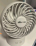 小熊（Bear）電風扇小風扇辦公室桌面風扇小型迷你usb充電風扇宿舍戶外露營臺式搖頭電扇DFS-H08G5（柔光白） 曬單實拍圖