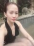 柯帛(KEBO)泳衣女连体韩版性感时尚比基尼钢托小胸聚拢遮肚温泉泳装 黑色 M 实拍图