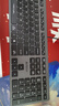 雙飛燕（A4TECH）FX50 有線(xiàn)鍵盤(pán)剪刀腳輕音筆記本電腦外接臺(tái)式家用辦公打字專(zhuān)用飛時(shí)代薄膜鍵盤(pán) 鐵灰 曬單實(shí)拍圖