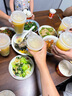 特美居奶茶杯一次性飲料杯500ml*20套 塑料咖啡杯帶蓋果汁杯子帶吸管 曬單實(shí)拍圖