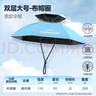 漁之源頭戴傘帽雙層透氣釣魚傘戶外釣魚防曬防雨黑膠大號成人布帽圈 曬單實拍圖