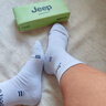 JEEP襪子男【100%純棉+10A抗菌】防臭襪春夏吸汗運動(dòng)耐磨全棉休閑男襪 曬單實(shí)拍圖
