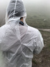 七海秋兒童一次性雨衣雨披男女童加厚EVA旅行學生上學書包防雨白色1件 曬單實拍圖